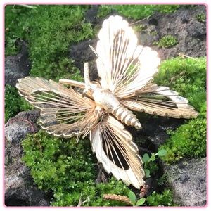 Vintage Monet butterfly brooch/pin